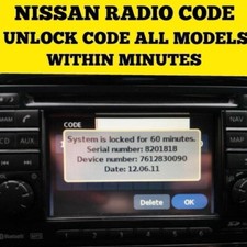 ✅NISSAN QASHQAI AUTORADIO NAVIGATION ENTSPERRUNG PIN CODE DECODE FÜR ALLE MODELLE✅