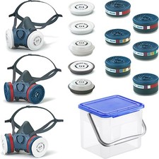 Moldex Atemschutzmaske Serie 7000 Set + Box Atemschutz Gasmaske Lackiermaske