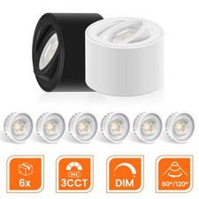 Led aufbauleuchte dimmbar - 6w,