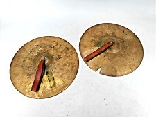 2x  Becken von Dixie Switzerland Drumset Schlagzeug Vintage Musik Instrument