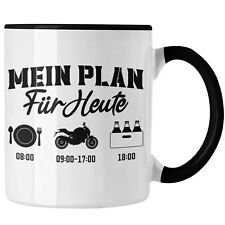 Trendation - Motorradfahrer Geschenk für Männer Motorrad Tasse Sprüche Kaffeetas
