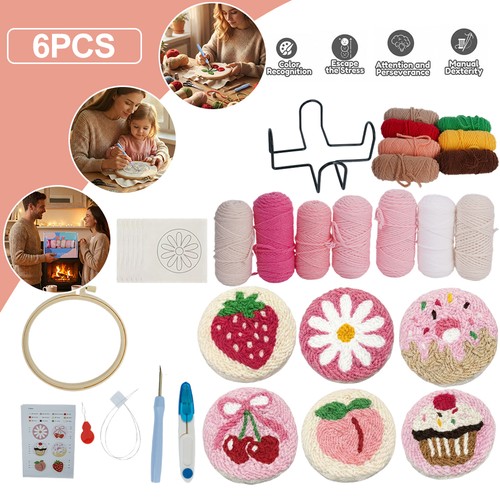 Punch needle untersetzer kit - punch,