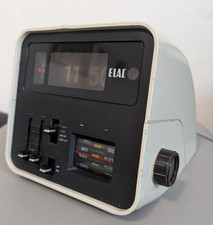 Elac RD 100 Radiowecker Klappzahlen Wecker Analoge Uhr Radio Space-Age Vintage