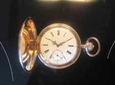 Feine IWC Taschenuhr Rotgold 585 / 14K von 1901 Stammbuchauszug