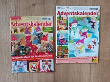2x Bastelhefte, Adventskalender basteln, Weihnachten
