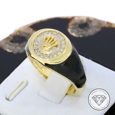 SONDERAKTION WERT 830,- Krone Kronen Siegel Ring 585 Gold 14k 14 KT in 63 XXYY
