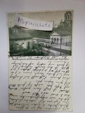 AK Karlsruhe Mühlburgertor Christuskirche Straßenbahn gel. 26.02.1922 Erfweiler