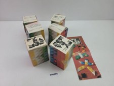 6x Legespiel Mosaik Prismen Pyramos DDR Kunststoff Spielzeug Familie #256175