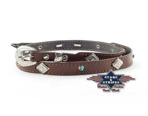 Braunes leder hutband - leder, western