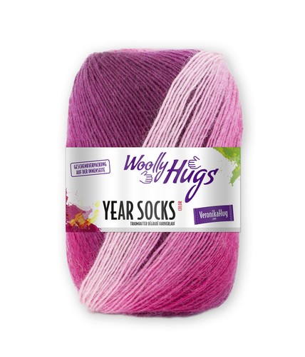 Woolly hugs year socks - hugs,