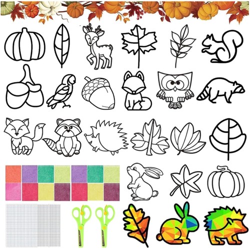 Stück fensterbilder herbst - 24,