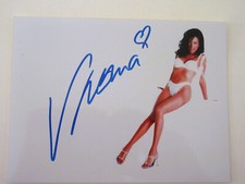 Autogramm  original   Verona  Pooth  -  Feldbusch  auf  Foto