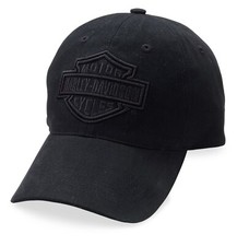 Harley-Davidson Phantom B&S Logo Cap Schirmmütze, Einheitsgröße - Schwarz