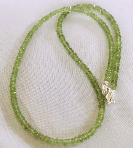 Facettierte peridot kette 65 - peridot,