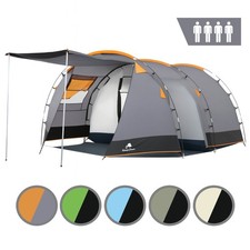 Zelt für 4 Personen Tunnelzelt 3000 mm Gruppenzelt Familienzelt CampFeuer