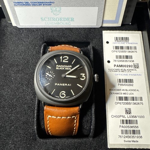 Panerai radiomir black ceramic - panerai,