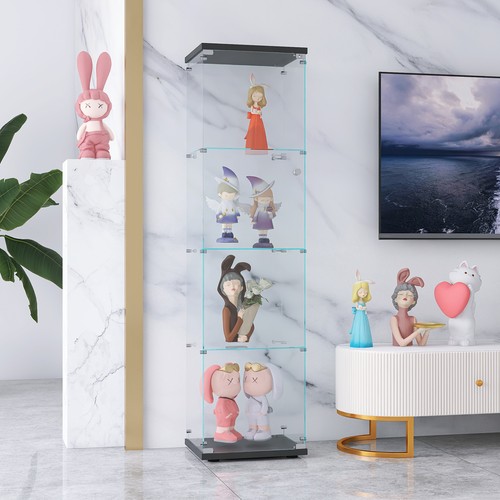Standregal hartglas vitrine - standregal,