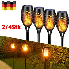 2/4x LED Solarleuchte Garten