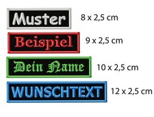 Namensschild Aufnäher Patch
