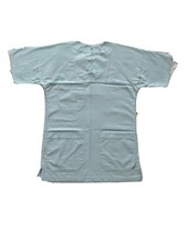 6 X OP-Kasack Blau Arbeitskleidung Unisex Größe  S 100% Baumwolle