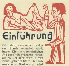 Ernst Ludwig Kirchner - Weiblicher Akt und Zeichner - Holzschnitt 1926