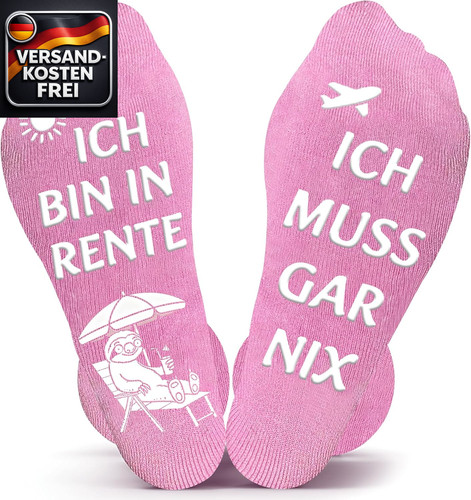 Kuschelsocken rente geschenk - rente,