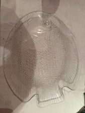 Glas Fischteller Fischplatte