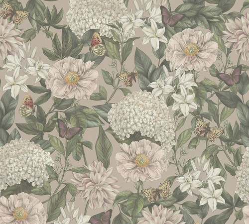 Vliestapete blumen vintage - blumen,