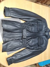 Indian Angel Bikerlederjacke Size S Reißverschluss Brust/Seitentaschen Gürtel...