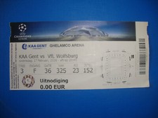 15/16 Ticket KAA Gent Belgien