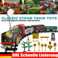 Elektrischer Zug Set Eisenbahn Schienen Spielzeug mit Licht und Sound Kinder