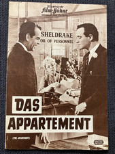 Filmplakat Filmprogramm ORIGINAL 50er "Appartment" J.  Lemmon Shirley Mac Laine