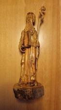Heiliger Antonius von Padua Holzfigur H 30cm MASSIV Vintage Holzfigur