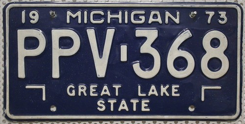 Michigan nummernschild 1973 - michigan,