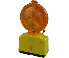 Baustellenleuchte Baustellenlampe Signallampe Schrankenzaun Absperrbaken Bau