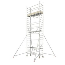 Fahrgerüst mit Ausleger / 2.080 x 720 mm (BxT) / Wählbare Höhe / Fahrbar / Hymer