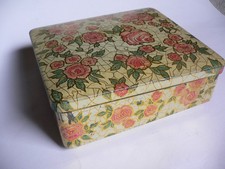 Kaffeedose "Bremer Ogo Kaffee" Eckig 500g -, 50er Jahre - Blumenmotiv