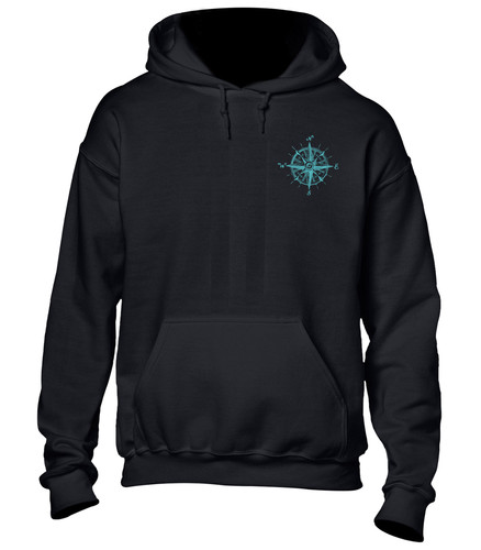 Nautischer kompass hoody - kompass, lb