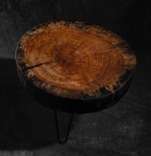 Massiver Epoxid Couchtisch aus