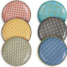 Bunte Dessert Teller Set 6