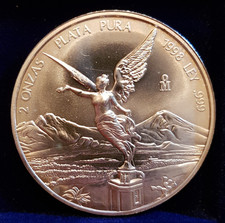 Mexiko Libertad 2 Unzen Silber