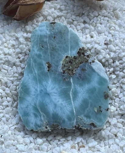 Larimar scheibe poliert - larimar,
