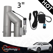 EDELSTAHL KLAPPENAUSPUFF DOPPEL- / 2-ROHR- BYPASS / ELEKTRISCH / 76MM / 3"