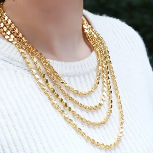 Goldkette altin pullu zincir - pullu,