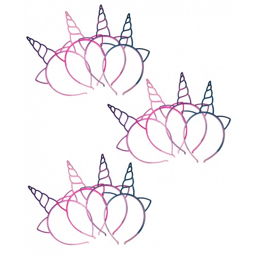 12x einhorn haarreifen - 12x, glitzer