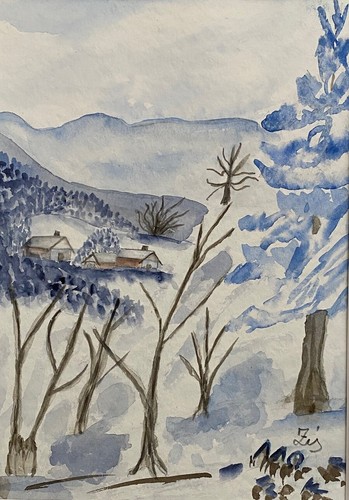 Winterlandschaft blau - winterlandschaft,