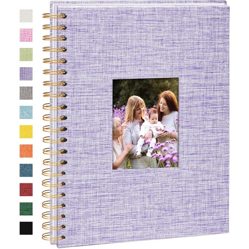 Fotoalbum diy scrapbook lila - fotoalbum,