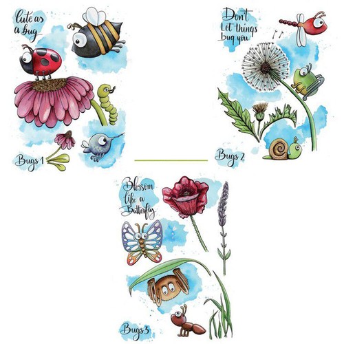 Stempel silikonstempel bugs - stempel,