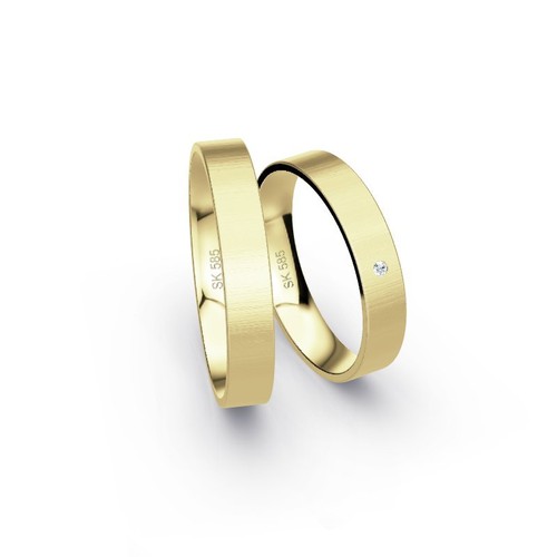 Paar trauringe 585 gold - 585,