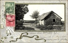 Präge Passepartout Ak Argentinien, Rancho Criollo - 4158336